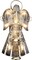10-Light Capiz Angel Treetop With Vines And Pearls, 9.75-Inch(Gold)
